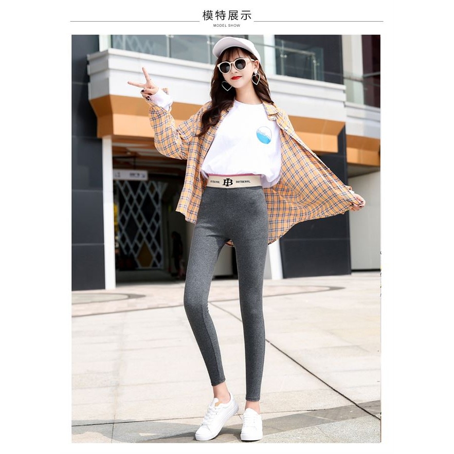 Quần Legging nữ len tăm cạp cao gen bụng - phukienteen