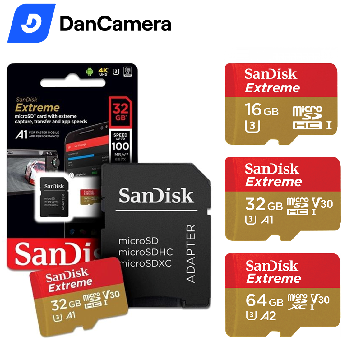 Thẻ nhớ Sandisk Extreme chính hãng tốc độ đọc ghi cao Chuyên