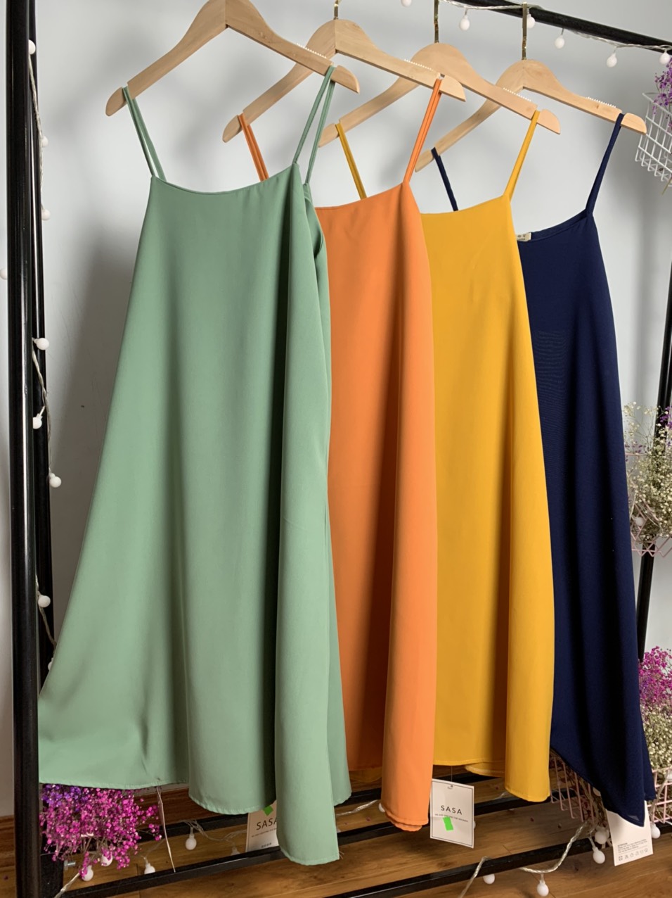 [Yến Trần] Đầm Suông-Váy Suông Cami 2 Dây Đũi lụa Trend Hot