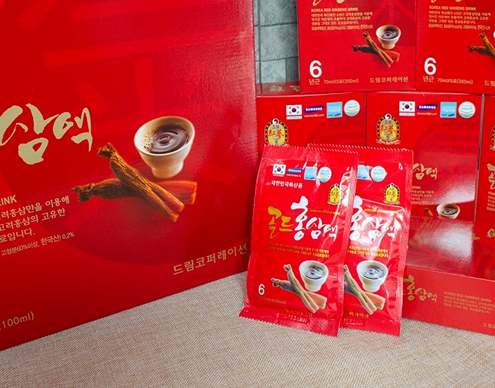 Nước hồng sâm Chén Hàn Quốc hộp 30 gói x 70ml