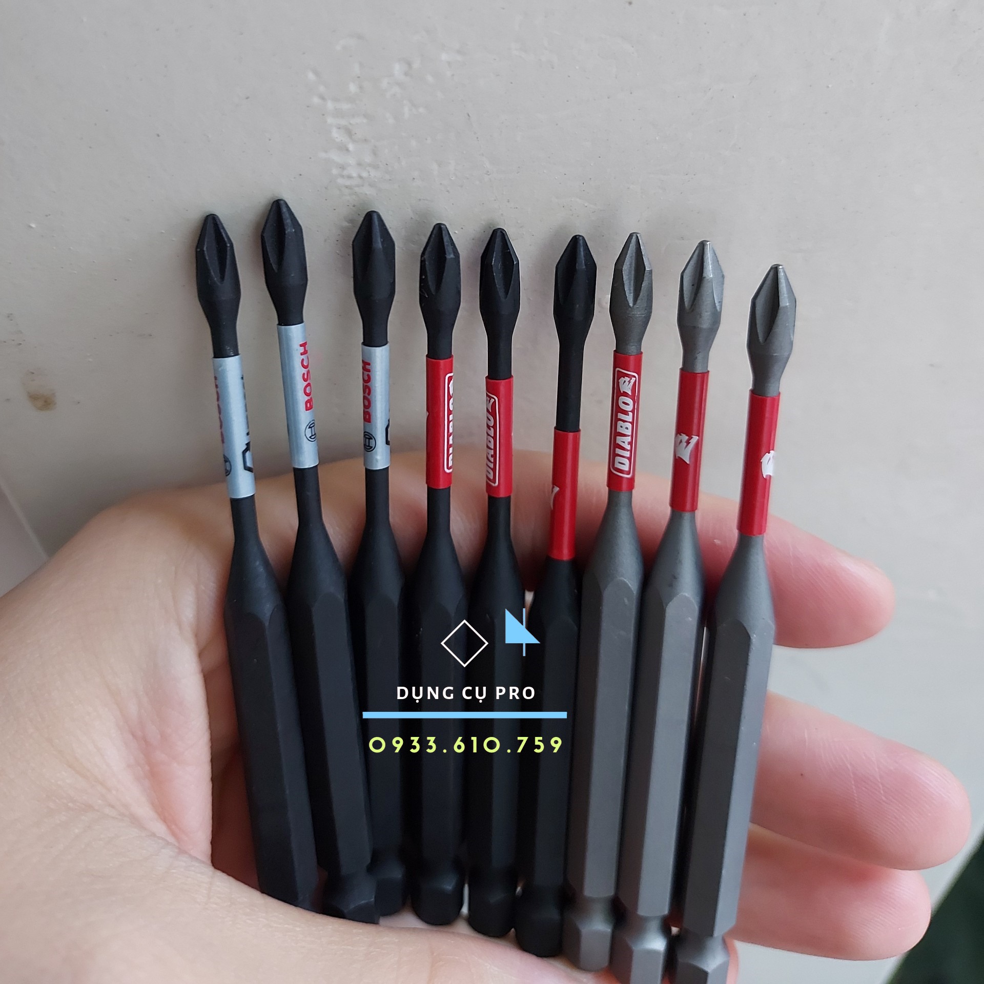 [Nhiều Loại Vít] Đầu Bắn Vít Loại Dài 9cm ( PH0 - PH1 - PH2 - PH3 - Dẹp )