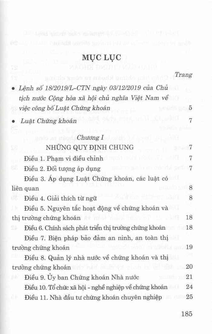 Luật Chứng Khoán (Hiện Hành)
