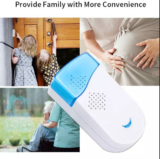 Chuông cửa không dây 220VAC - chuông cổng (kèm Pin nút nhấn)