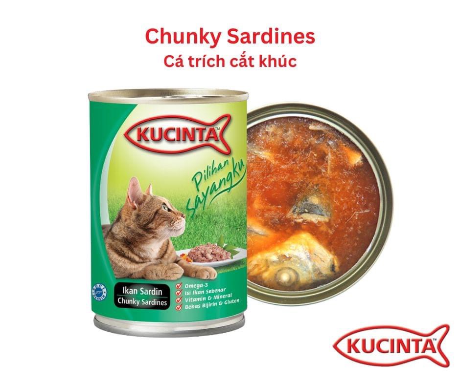 [Freeship] Pate lon KUCINTA 400g thịt cá thật siêu rẻ, thức ăn cho mèo mọi lứa tuổi