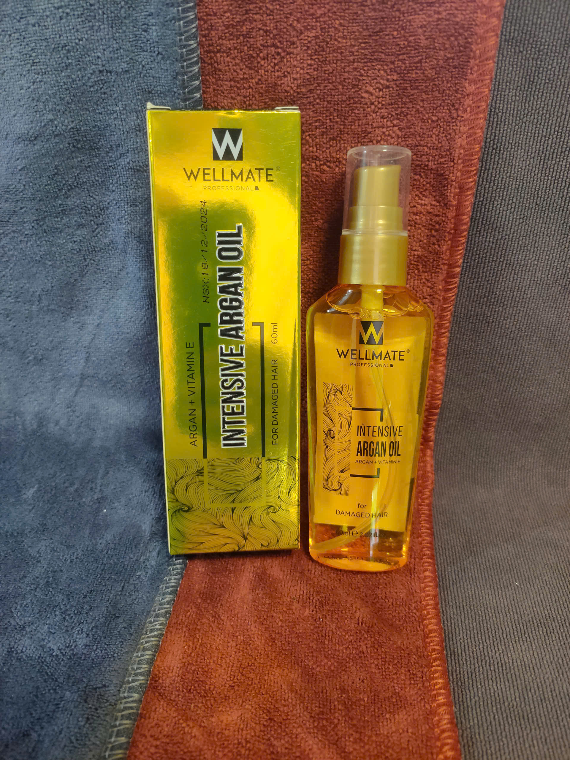 Tinh dầu dưỡng tóc wellmate keratin argan oil