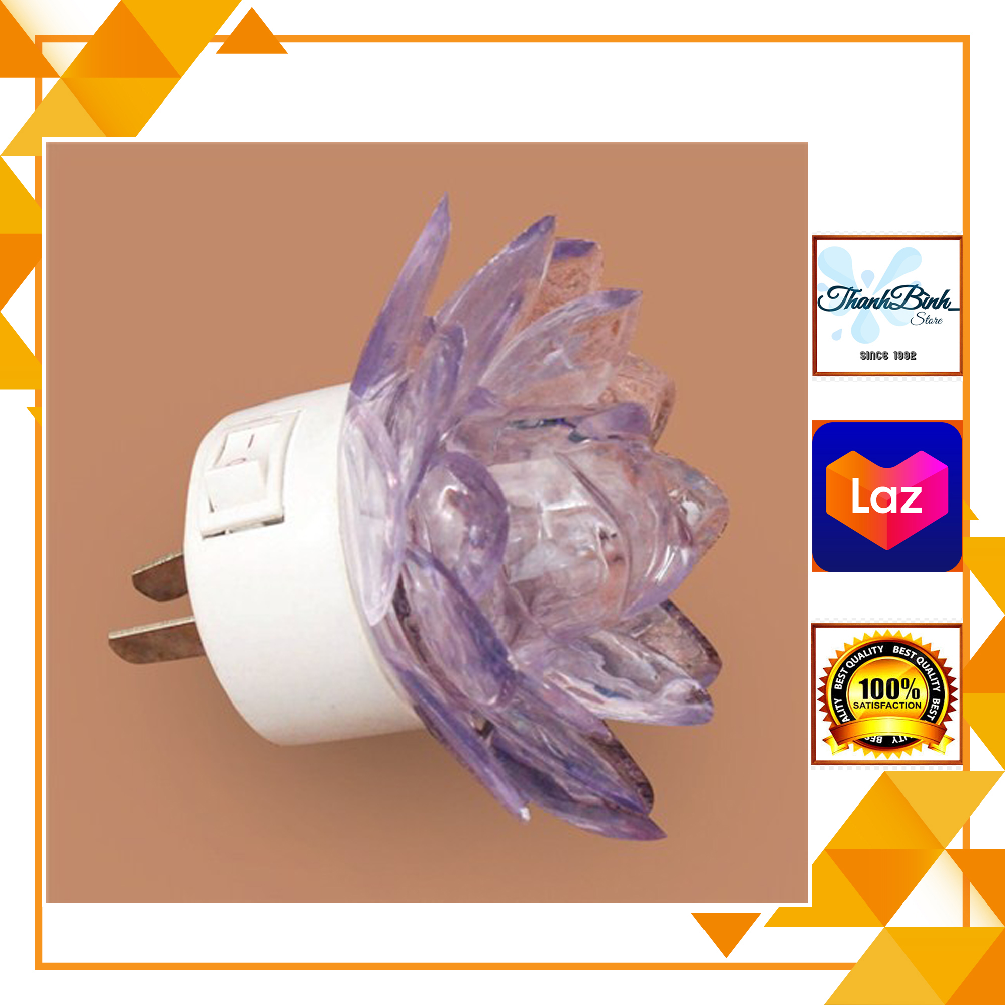 Đèn ngủ hình hoa sen- tiết kiện năng lượng/ nhiều màu