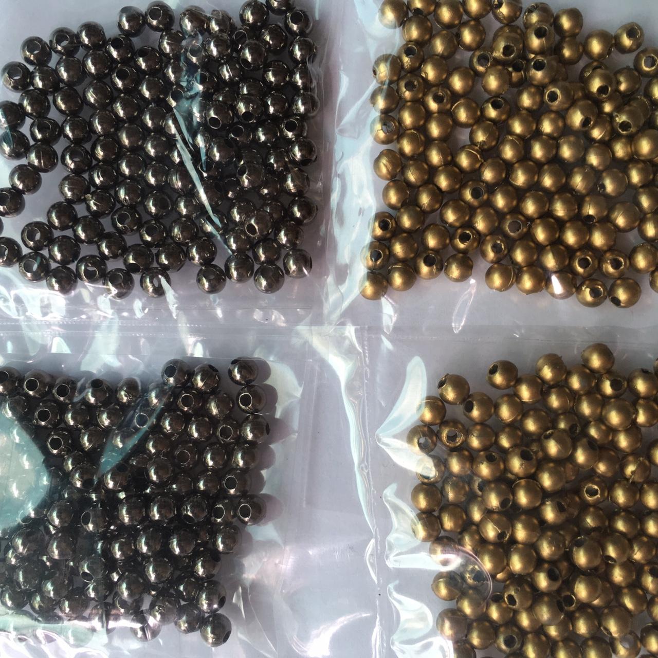 220 hạt cườm nhựa 4mm phủ màu (chọn màu)