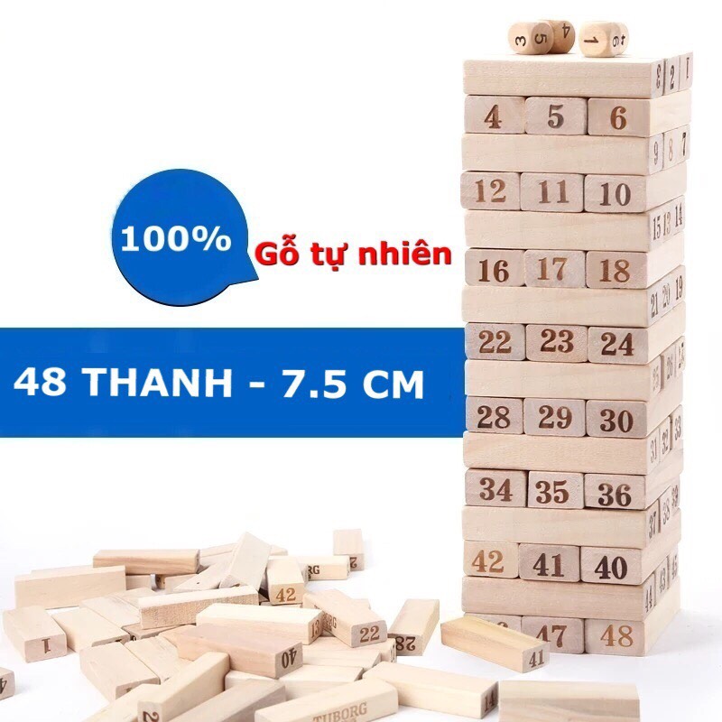 BÁO GIÁ BỘ CẦN CÂU MÁY RÚT THÔNG MINH NHIỀU SIZE | Shopee Lazada Sendo Tiki mới nhất 76 Bộ đồ chơi trí tuệ trẻ em , người lớn rút gỗ Jenga 48 thanh gỗ tự nhiên cao cấp SIZE ĐẠI giúp trẻ em khéo léo, thông minh nhanh nhẹn hơn và giảm stress, giải trí cho người lớn
