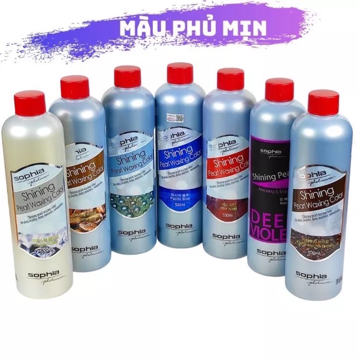 [HCM]THUỐC NHUỘM PHỦ BÓNG CAO CẤP THẾ HỆ MỚI SOFIA PLATINUM 530ml