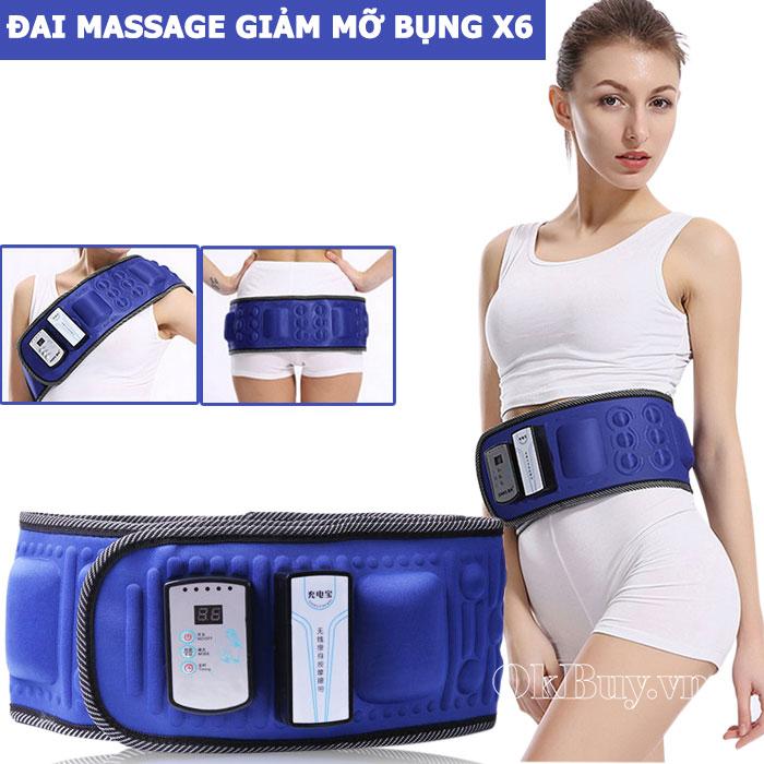 [HCM]ĐAI MASSAGE RUNG GIẢM MỠ BỤNG X5