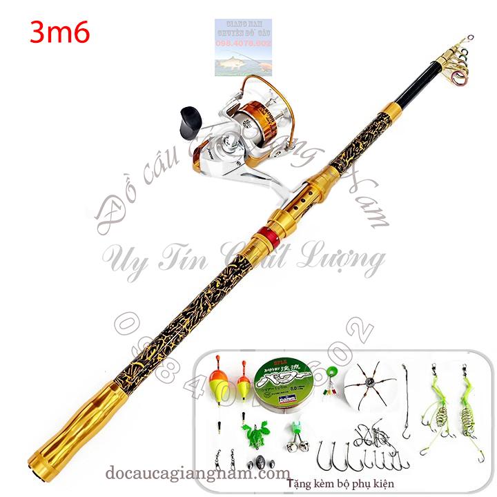 Bộ Cần Câu Máy SHIMANO NEXUS Vàng, Máy BL7000 ( cần câu cá giang nam ) big sale