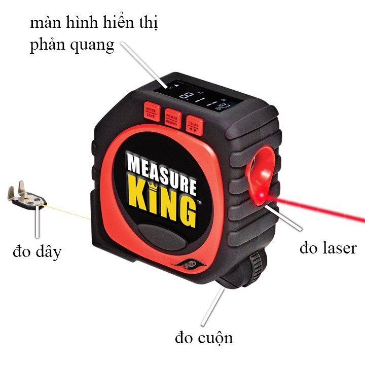 Thước đo kĩ thuật số 3 chế độ measure king-GD196