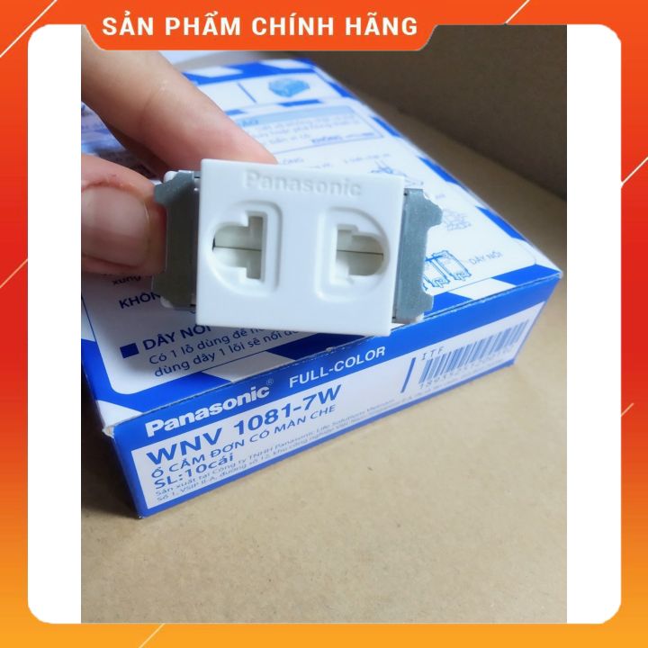 Ổ cắm Panasonic WNV1081-7W(10 cái/hộp,hạt nhỏ)