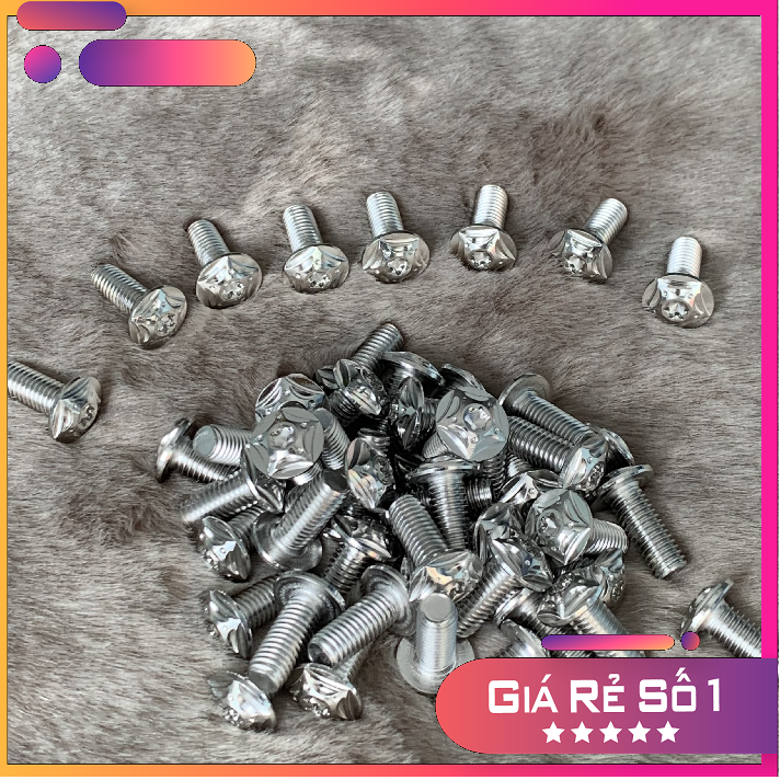 Ốc đĩa Salaya Inox 304 8li20 , 8li25 hình ngôi sao