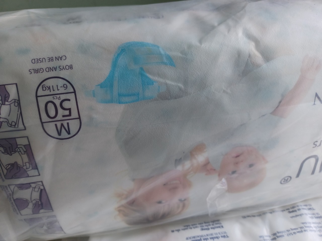 Bỉm tã dán Nanu Size S đến M 50 Miếng
