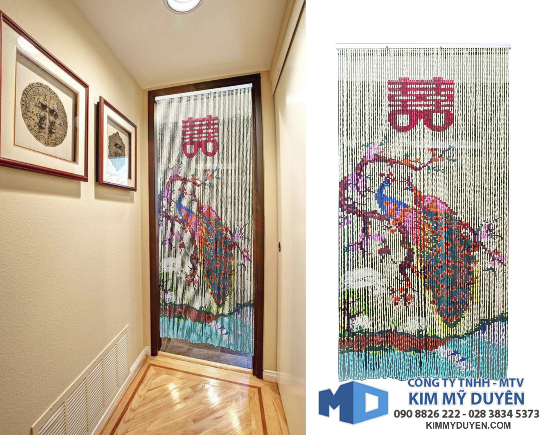 [HCM]Màn hạt nhựa con công hỷ 495