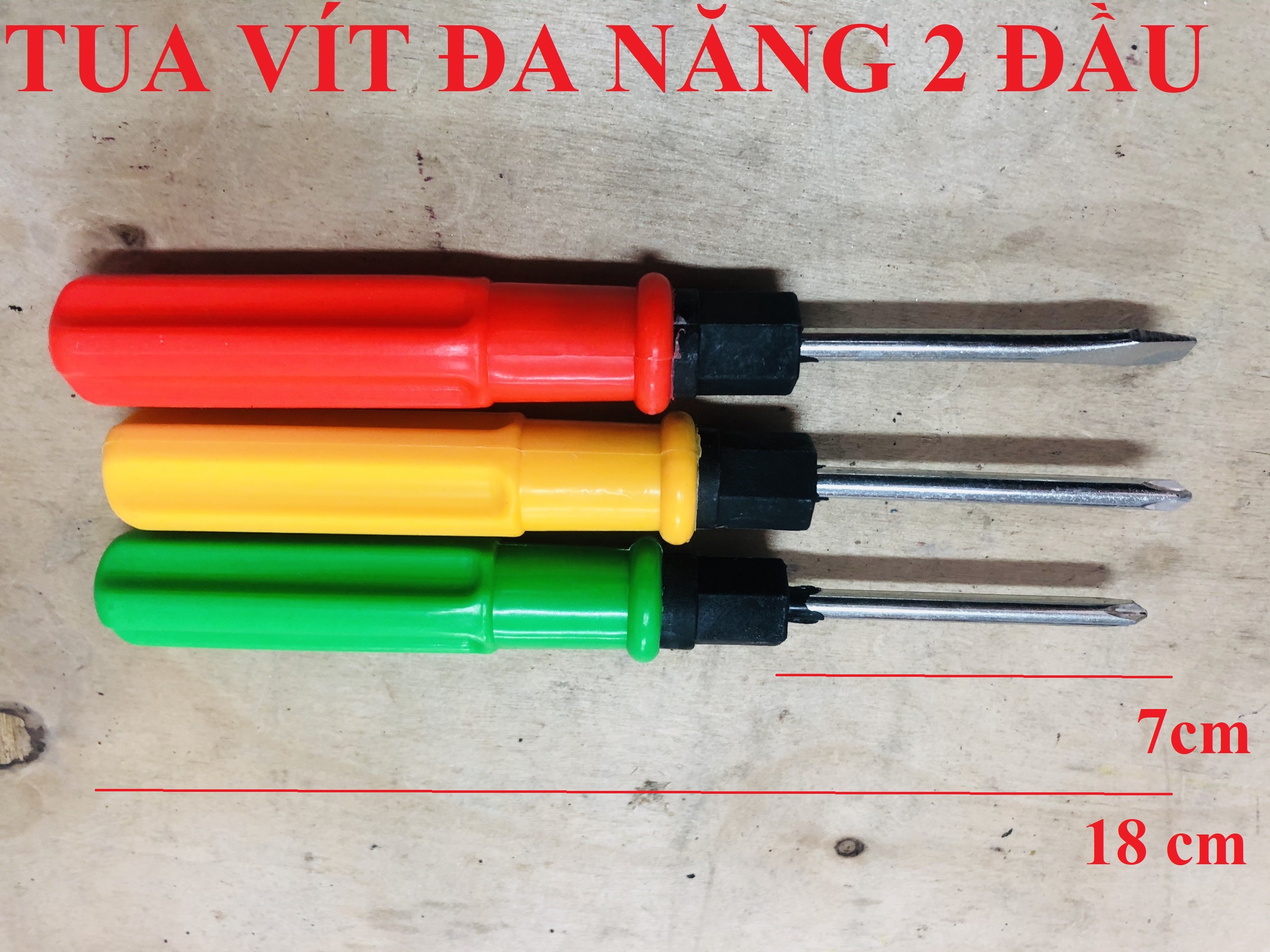 Tua vít đa năng 2 đầu Tô vít dẹt kiêm 4 cạnh RẺ