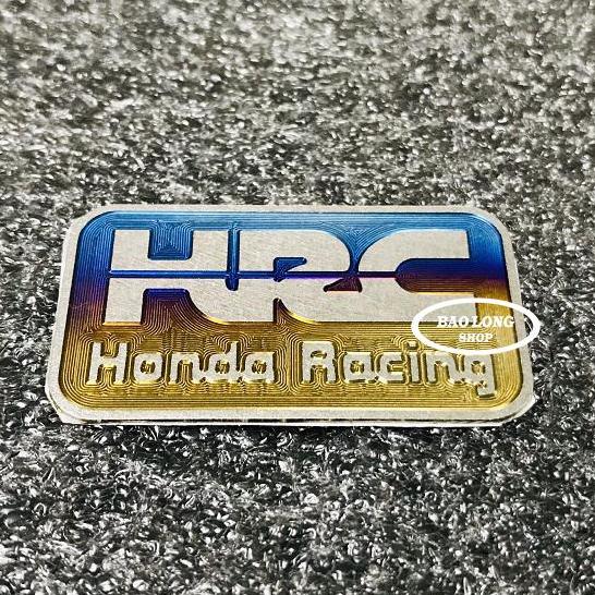 Tem Titanium logo HRC gắn các loại Xe Máy