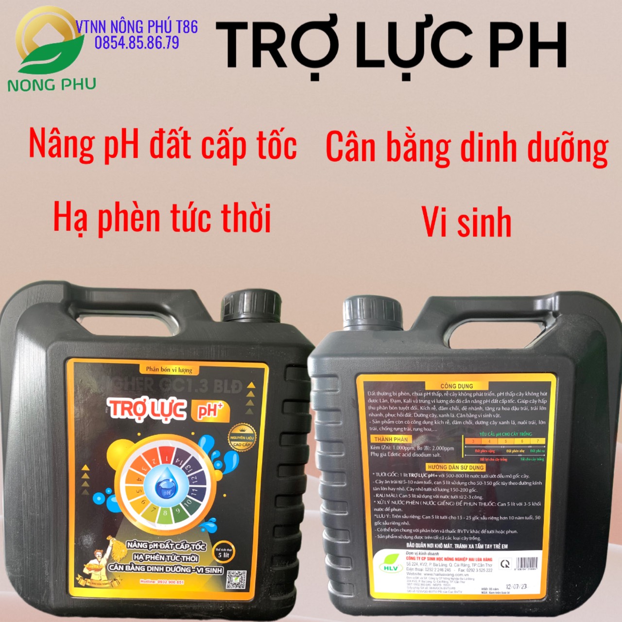 Phân bón vi lượng trợ lực ph - vtnn nông phú t86