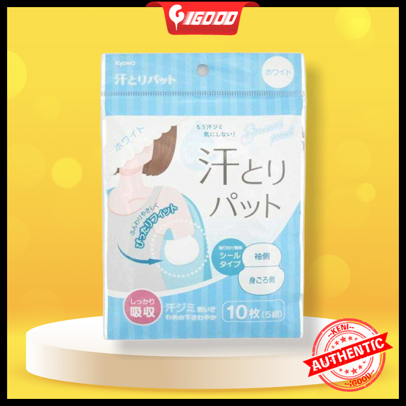 Set 10 miếng dán thấm mồ hôi nách Kyowa
