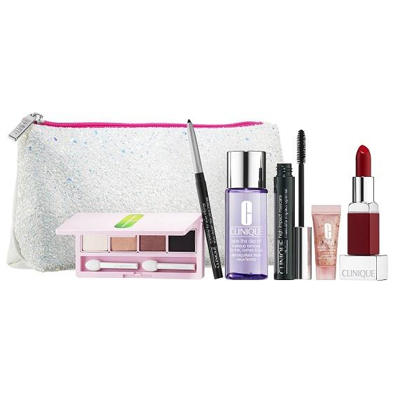[HCM]Set trang điểm dưỡng da 7 món CLINIQUE - Merry & Bright Gift Set