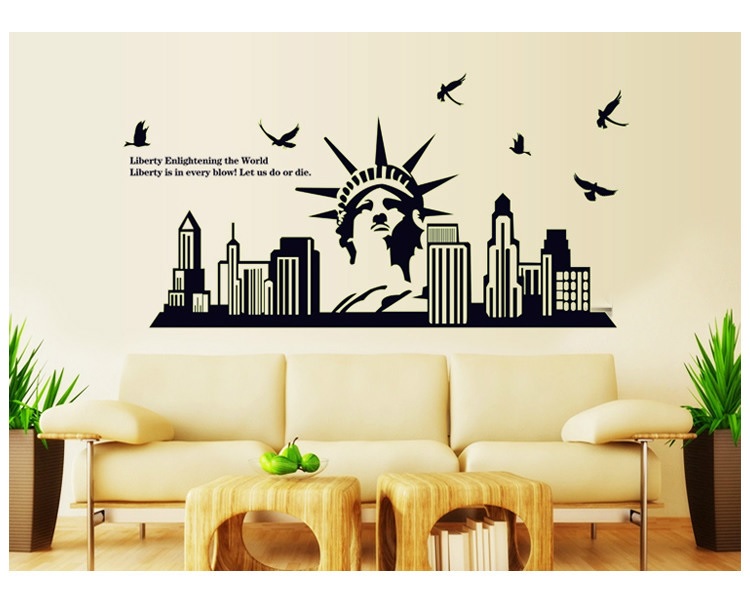 [HCM]Decal dán tường Dạ quang New York DDQ005 ( 60 x 160 cm)