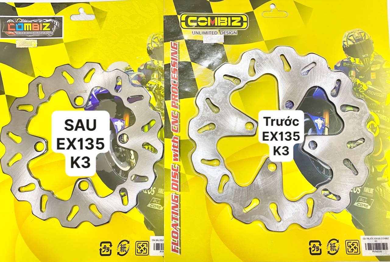 DĨA THẮNG TRƯỚC SAU EX135/EX150/WINNER150 COMBIZ