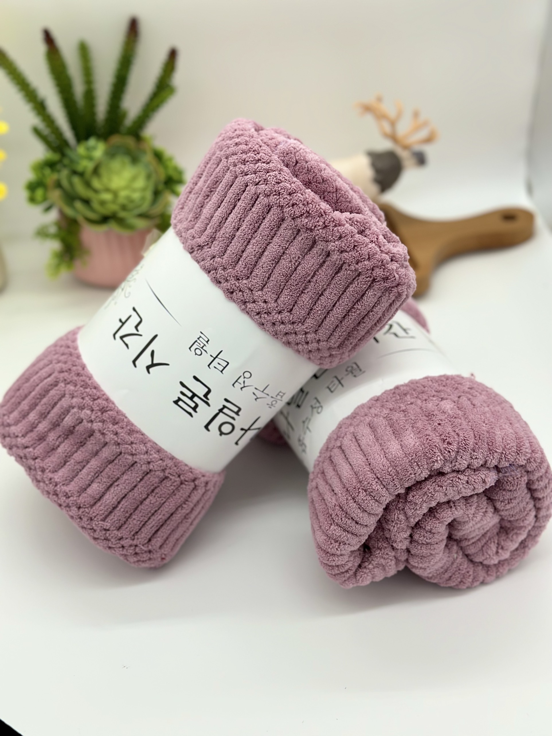 Khăn tắm lông cừu, hạt gạo, KT 50x100cm