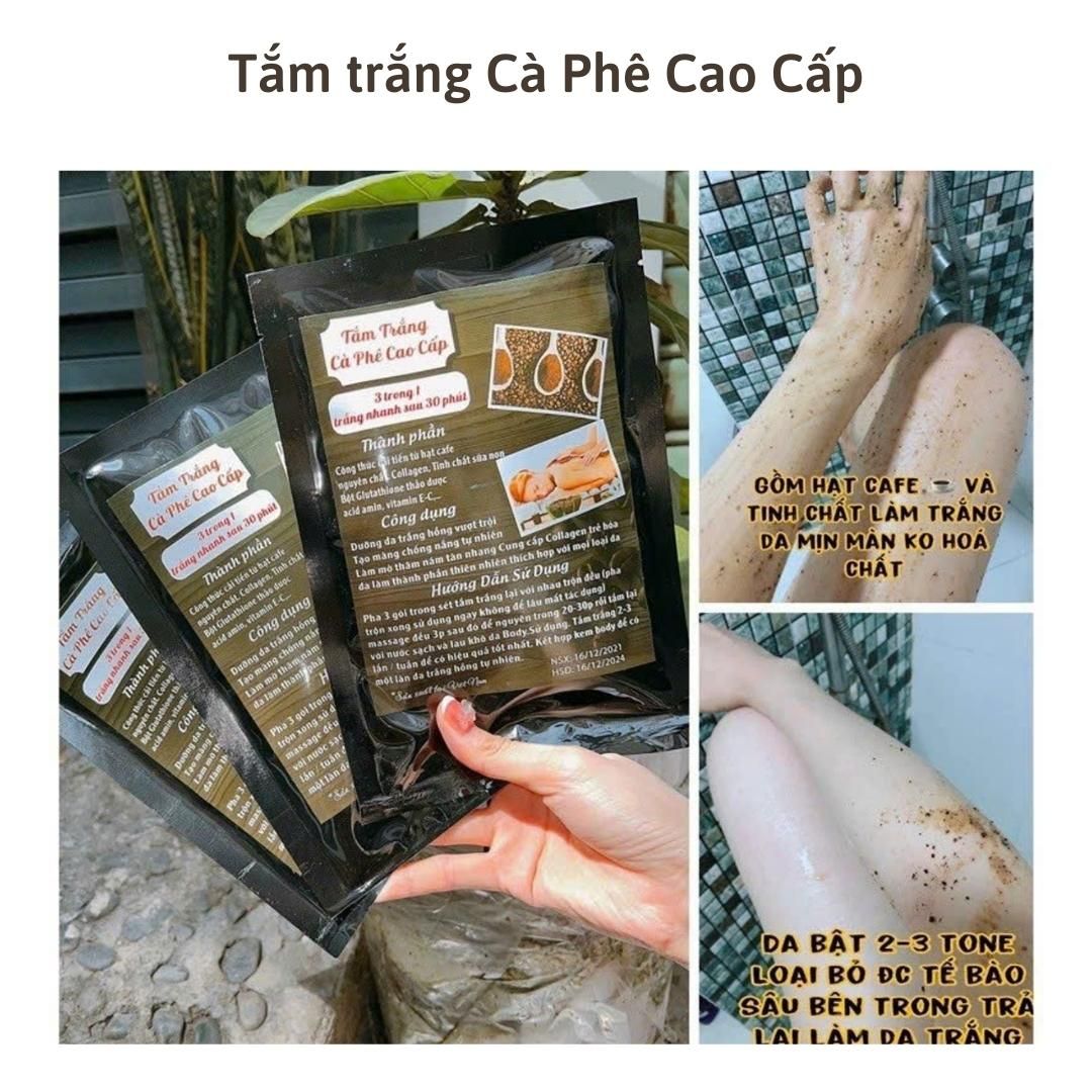 Tắm trắng cà phê cao cấp