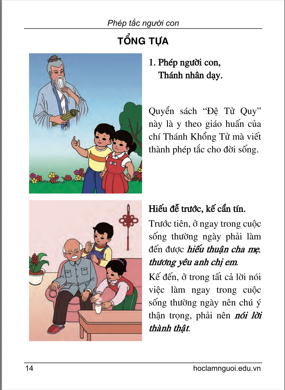 Sách - Phép Tắc Người Con ( In Màu)