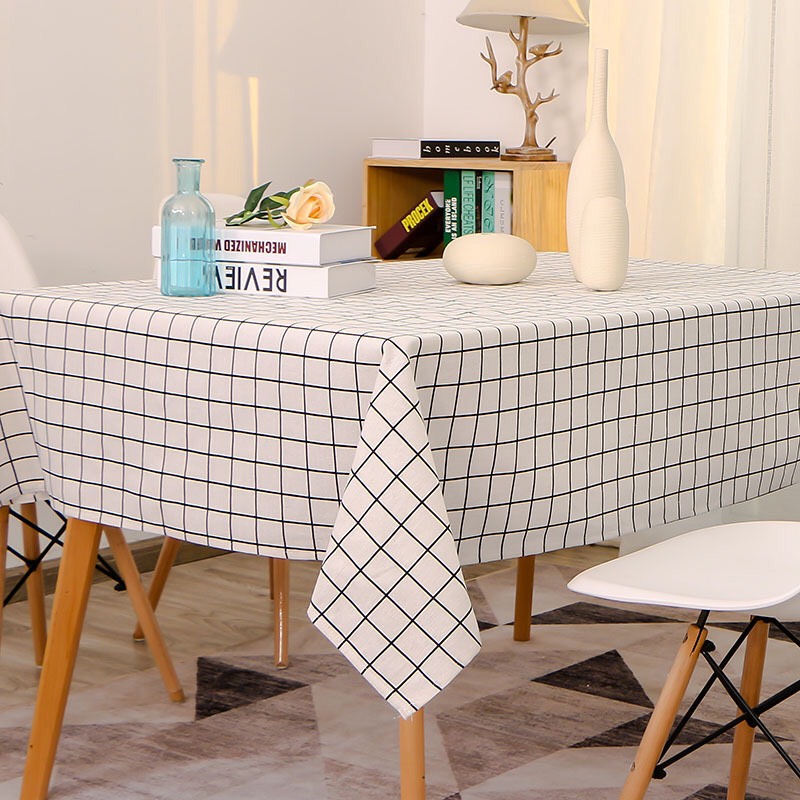 Khăn trải bàn vải canvas,khăn trải picnic,decor chụp ảnh siêu đẹp-Ô Vuông Trắng