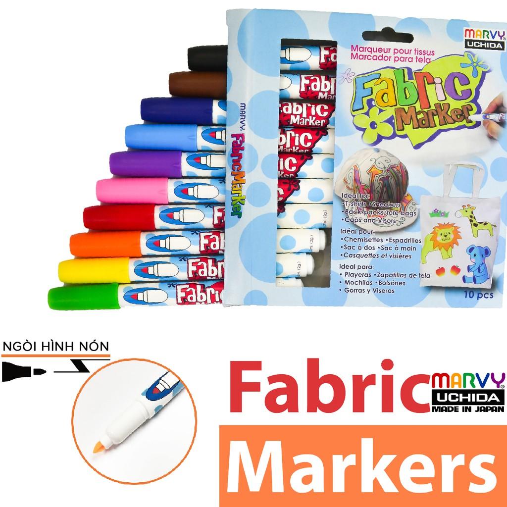 [HCM]BÚT VẼ VẢI MARVY FABRIC 560 (NGÒI HÌNH NÓN 1.0 MM CHAT VỚI SHOP ĐỂ CHỌN MÀU)