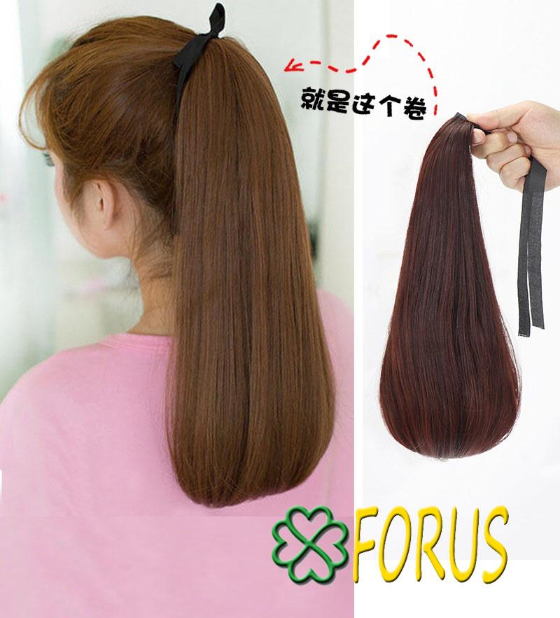 Tóc cột giả đuôi cúp 40cm D12, tóc giả nữ Sỉ 40k