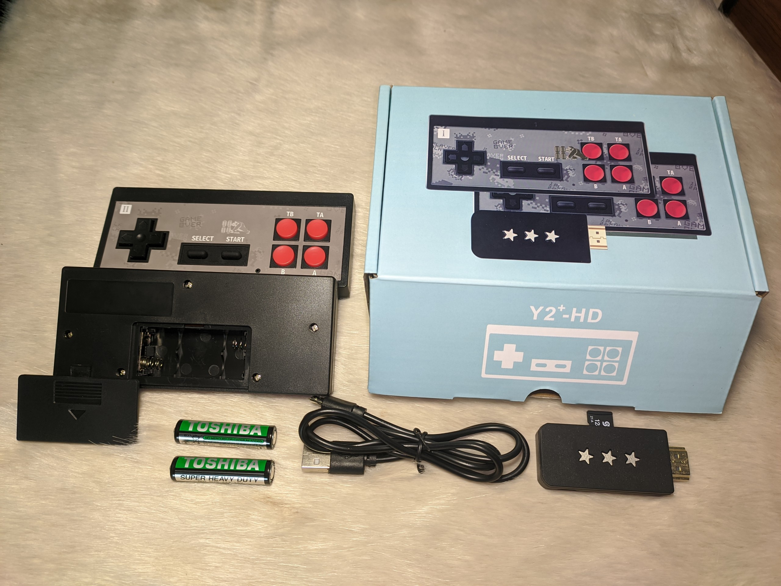 Y2 plus 600 Game wireless 4 button console-HDMI 4K support, wireless connection