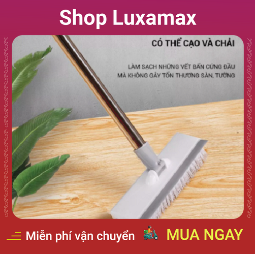 BÁO GIÁ Chổi Cọ Sàn | Shopee Lazada Sendo Tiki mới nhất 72 Chổi Cọ Nhà Tắm, Cọ Sàn, Gạt Kính Cán Dài 2 In 1 Siêu Đa Năng DTK113647480 - Shop LuxaMax - Brushes bathrooms, floor brushes, double-rolled glasses 2 in 1 super versatile
