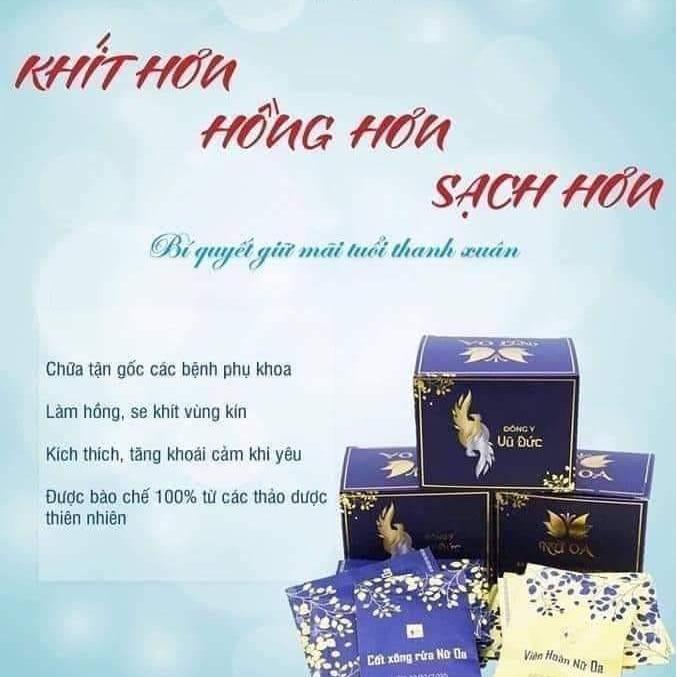 VIÊN ĐẶT PHỤ KHOA NỮ OA  ( 6 viên đặc + 6 gói cốt xông ) - khít hơn ,sạch hơn ,hồng hơn