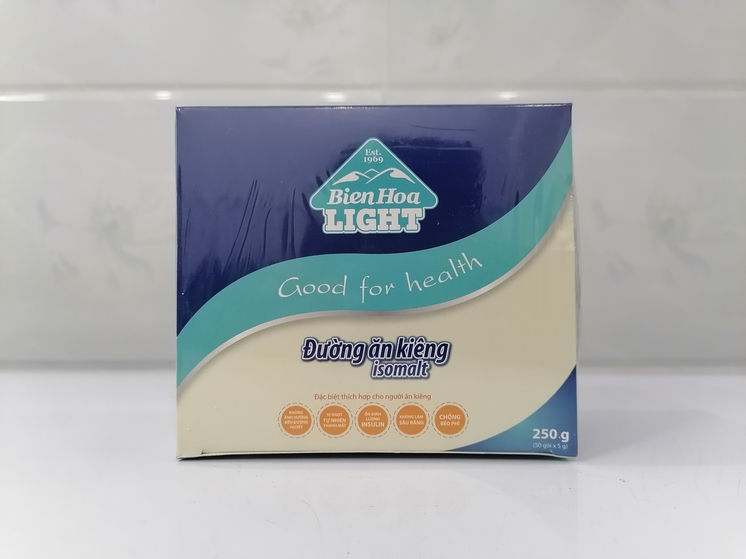 [Hộp 250g (50 gói x 5gram)] ĐƯỜNG ĂN KIÊNG [VN] BIÊN HÒA Isomalt (bph-hk)