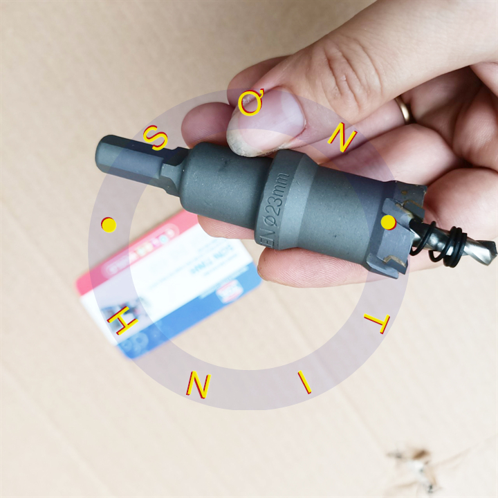 Mũi khoan khoét sắt thép, bê tông 23mm tolsen 75923