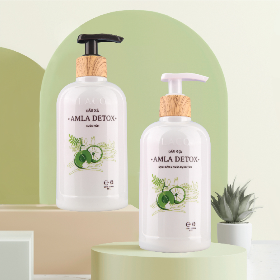 ⚡RẺ VÔ ĐỊCH⚡ CẶP GỘI XẢ AMLA DETOX LACO - Hiệu quả gấp 5 lần