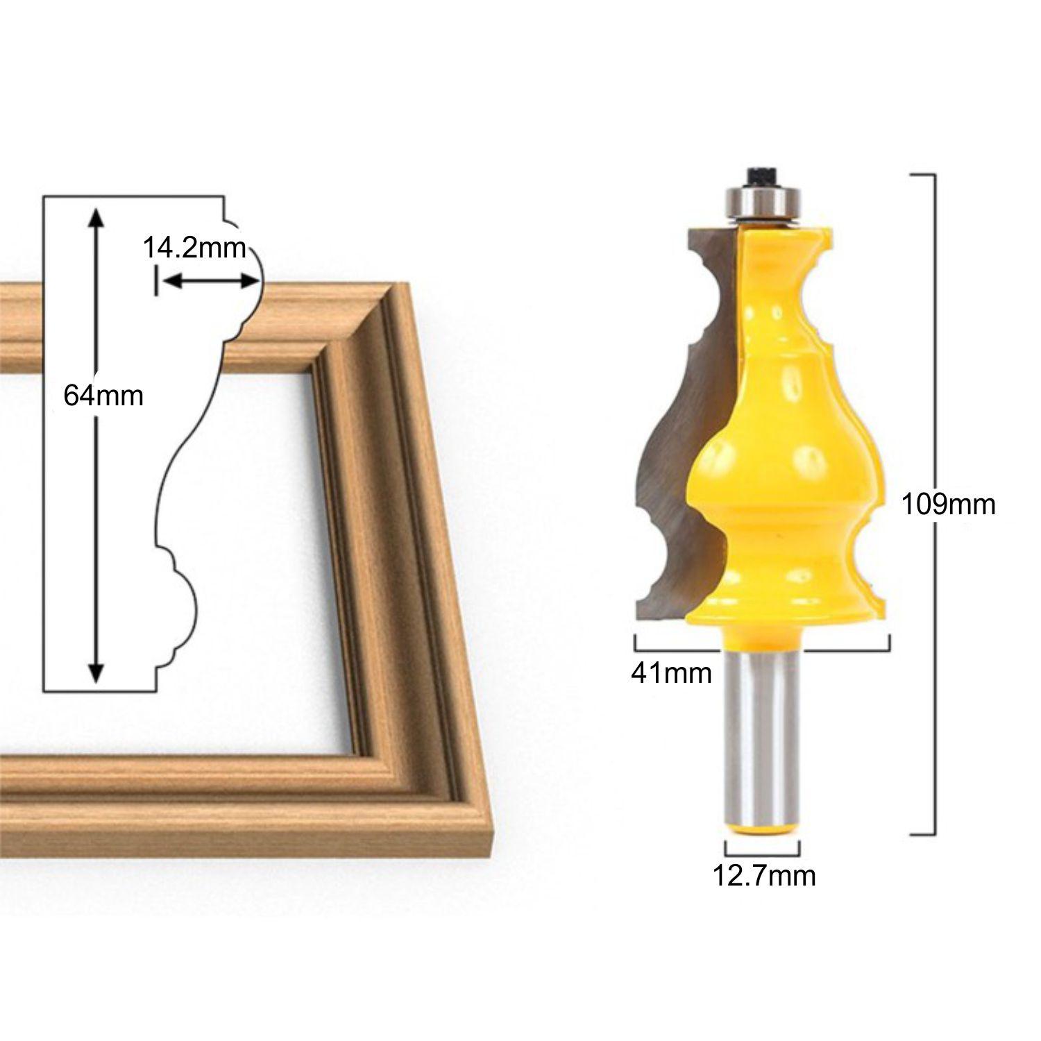 Mũi phay gỗ khung cửa sổ, cốt 12.7mm