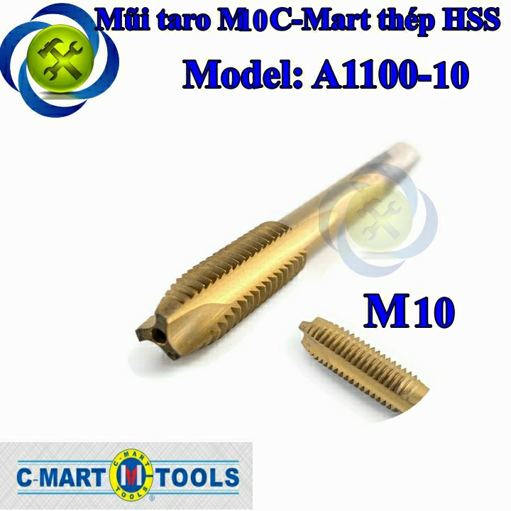 [HCM]Mũi taro M10 C-Mart A1100-10 thép HSS