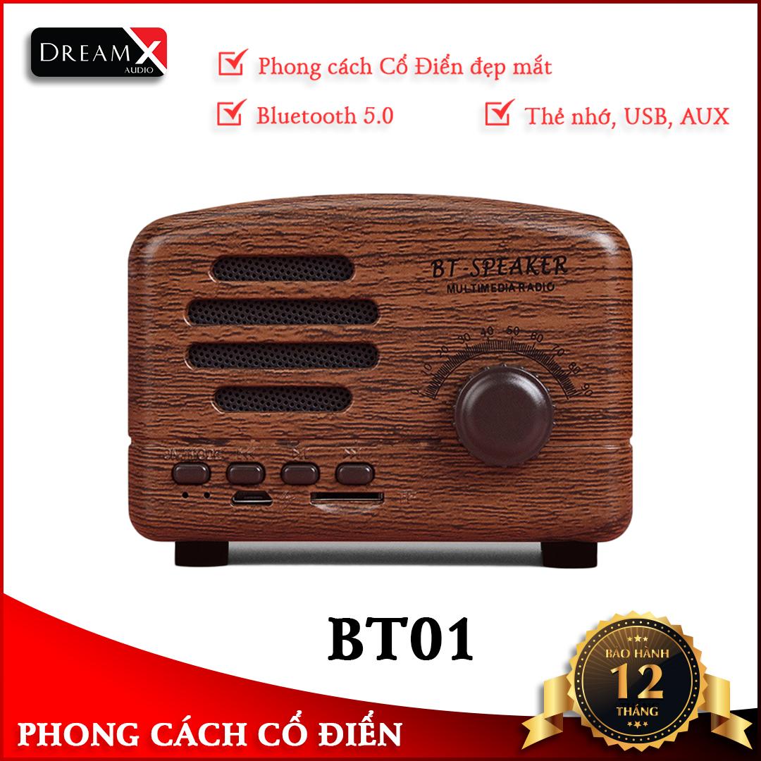 Loa bluetooth mini vintage Dreami BT01