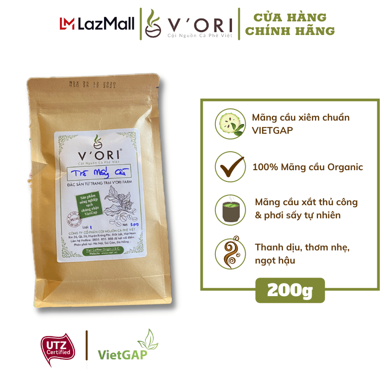 TRÀ MÃNG CẦU ORGANIC LOẠI 1 200GR