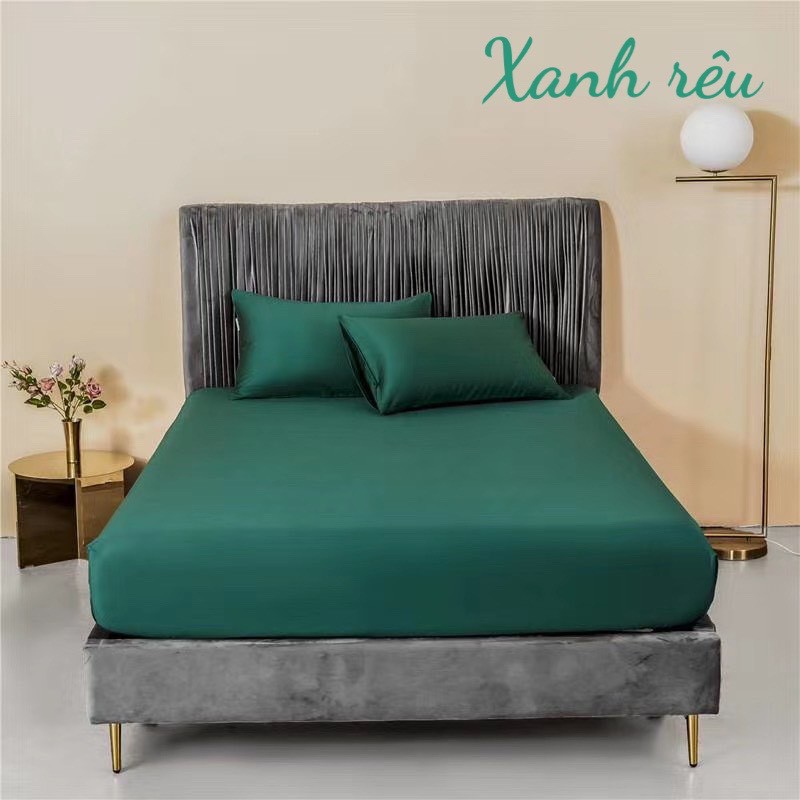 (❣️GIÁ BAY NÓC) Bộ ga gối lụa tencel trơn 60s cao cấp ga giường lụa mát lạnh - nhiều mẫu lựa chọn