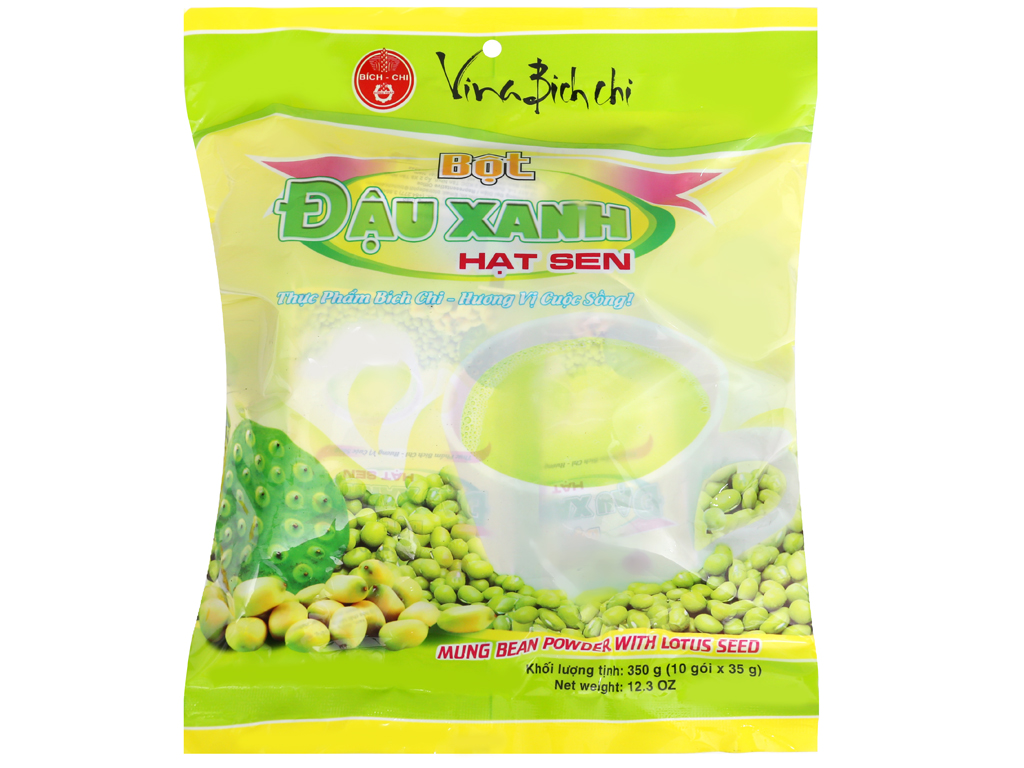 Bột đậu xanh hạt sen Bích Chi bịch 350g [ COMBO 3 BỊCH]
