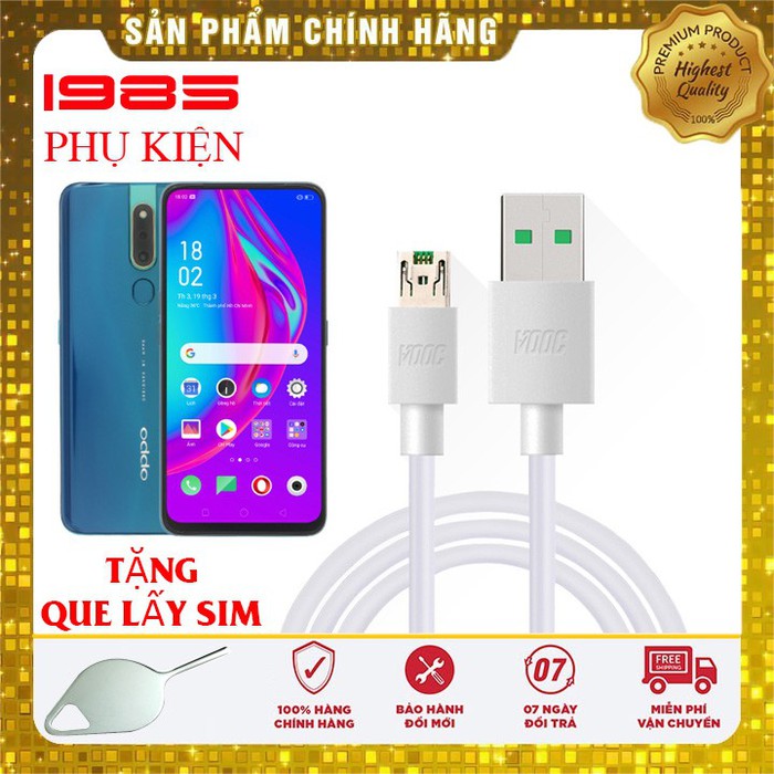 Cáp sạc nhanh vooc cho oppo f11 pro chính hãng
