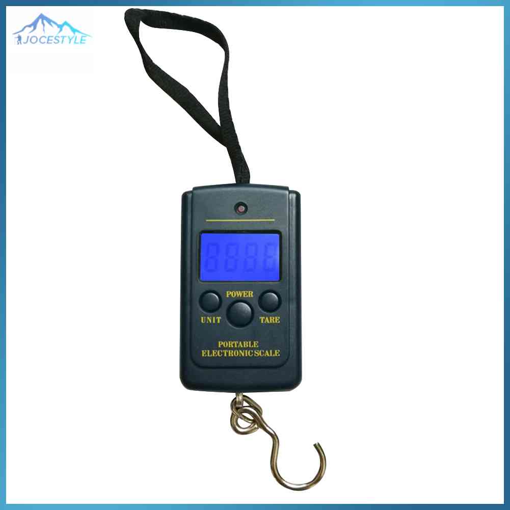 40kg/10g Portable Mini Digital Fishing Scales w/ Hanging Hook Luggage Scale