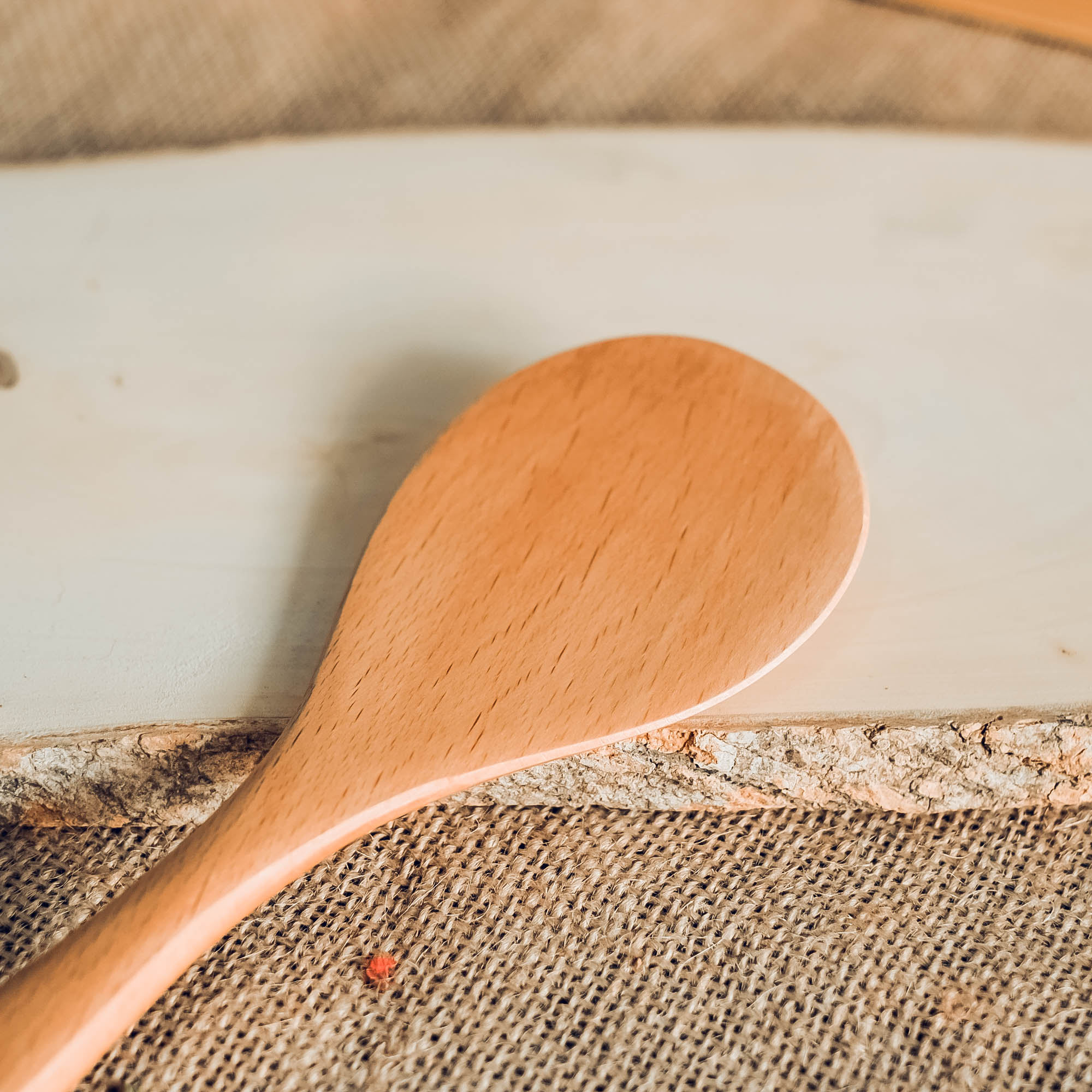 Vá cơm gỗ beech, muỗng xúc cơm, Wooden spoon