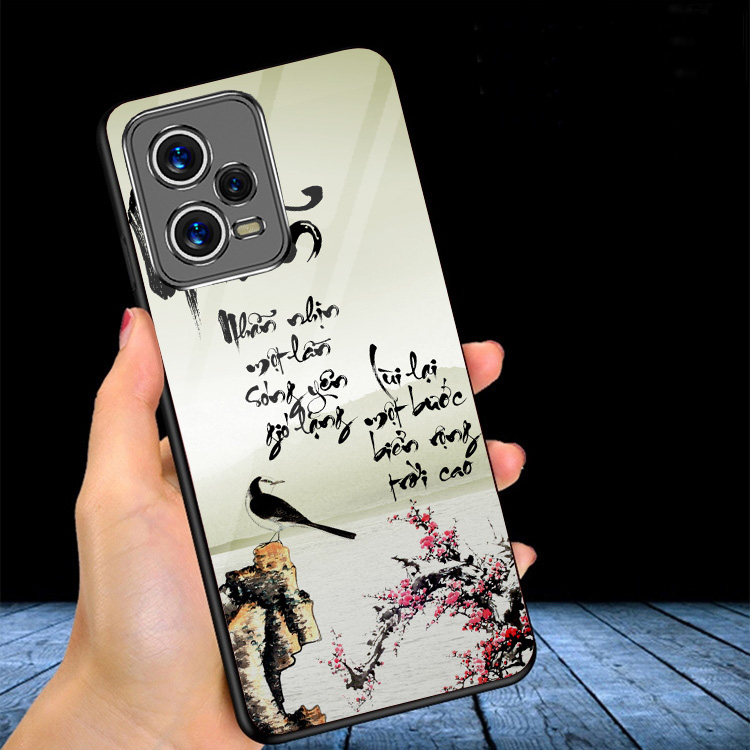 Ốp lưng xiaomi redmi note 12 4g, note 12 5g , note 12 pro 5g, redmi 12 4g mặt kính gương bóng