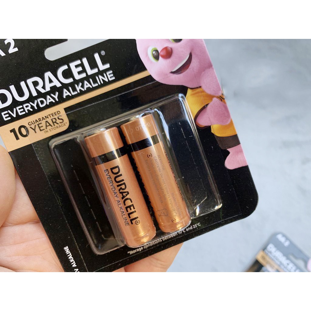 Combo 5 vỉ pin tiểu AA Duracell Alkaline (1 vỉ 2 viên) chính hãng
